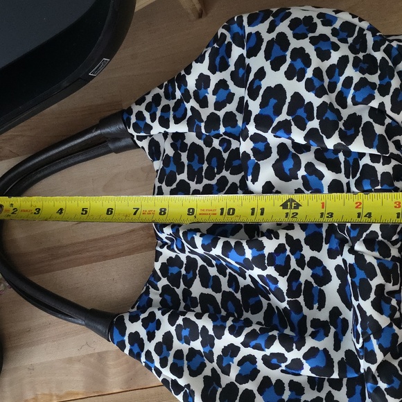 Kate Spade Blue and Black Shoulder Bag with Animal Print - Picture 7 of 8